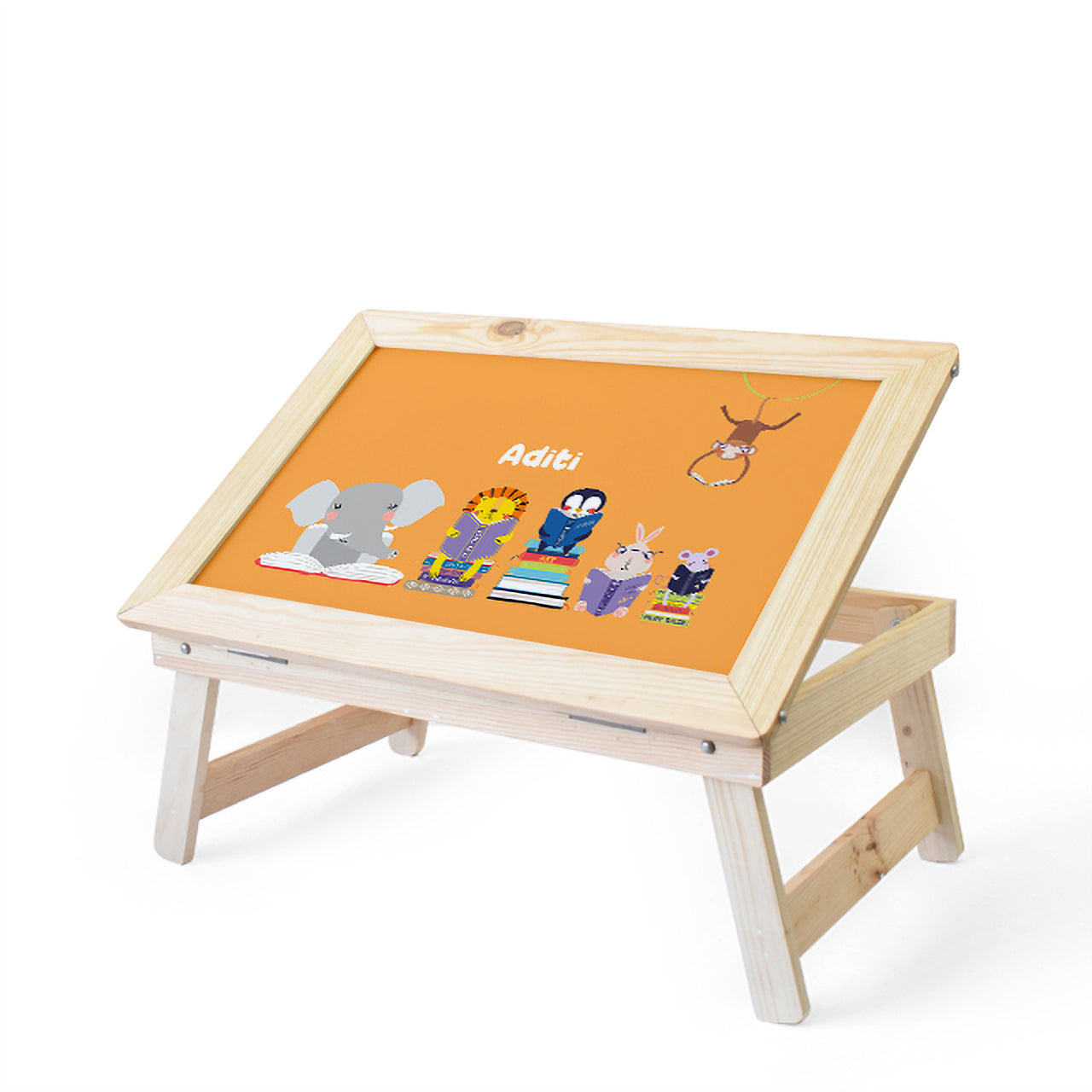 Personalised Foldable Desk - Animal Library