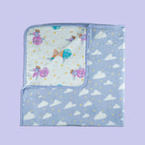 Tiny Snooze Organic Summer Blanket- Sky Is The Limit  6-12 Years
