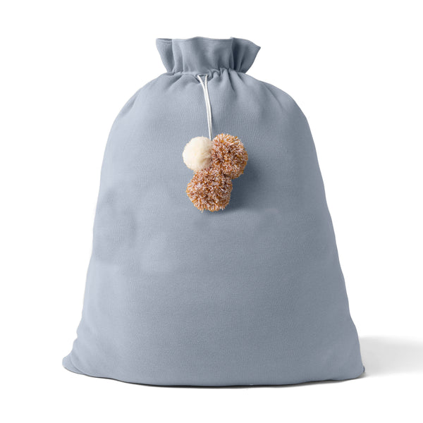 Classic Christmas Santa Sack - Base: Kentucky Blue; Letter: Ivory