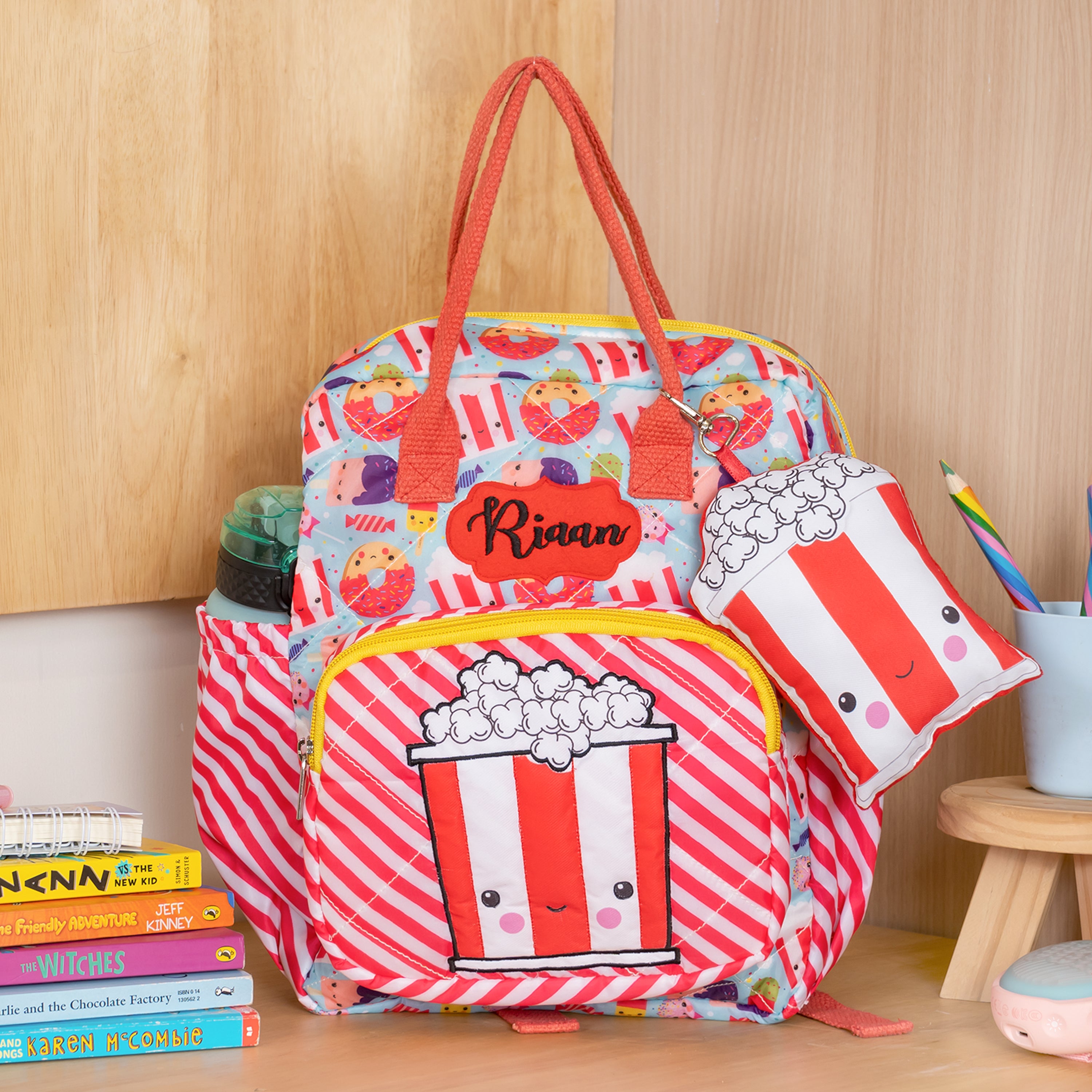 Box Backpack - Candy Cane