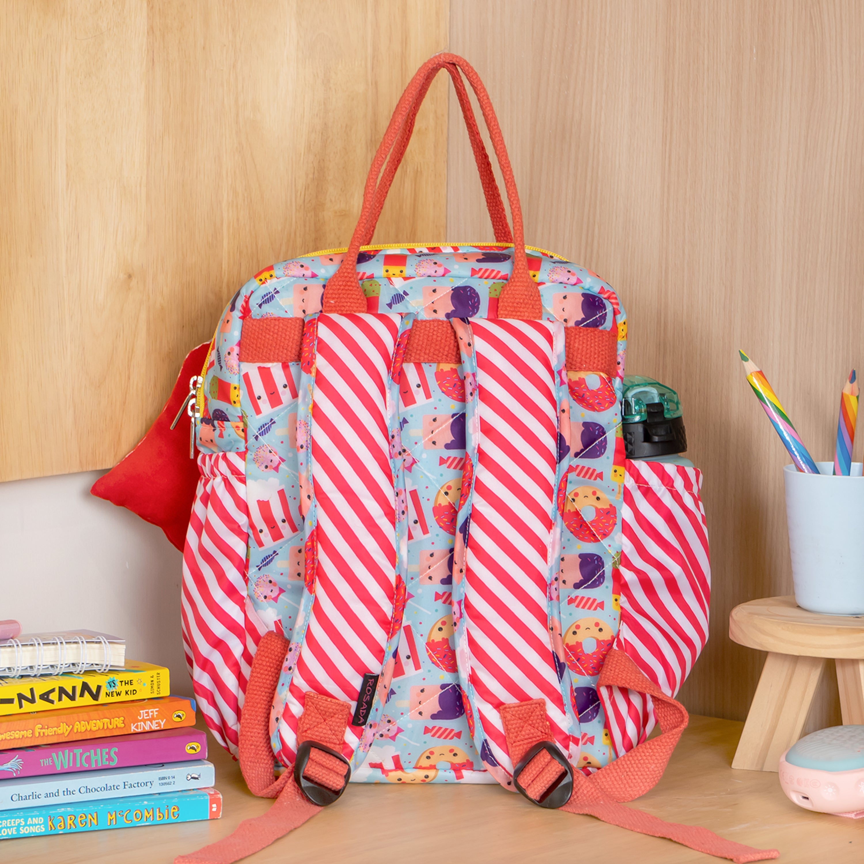 Box Backpack - Candy Cane