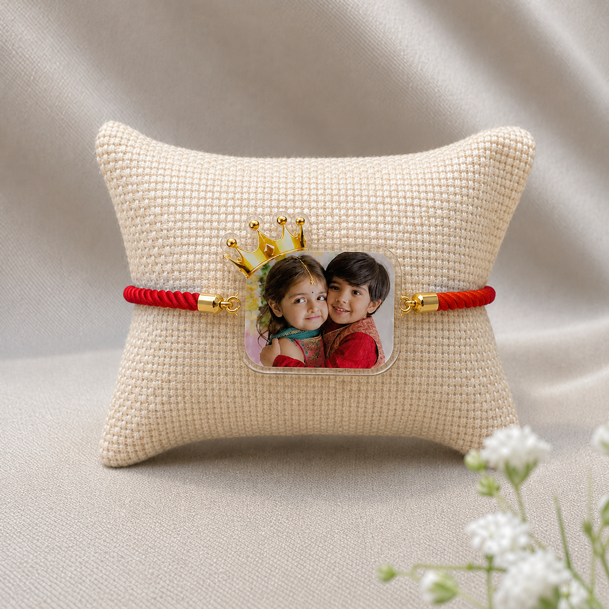 Personalized UV Acrylic Photo Rakhi