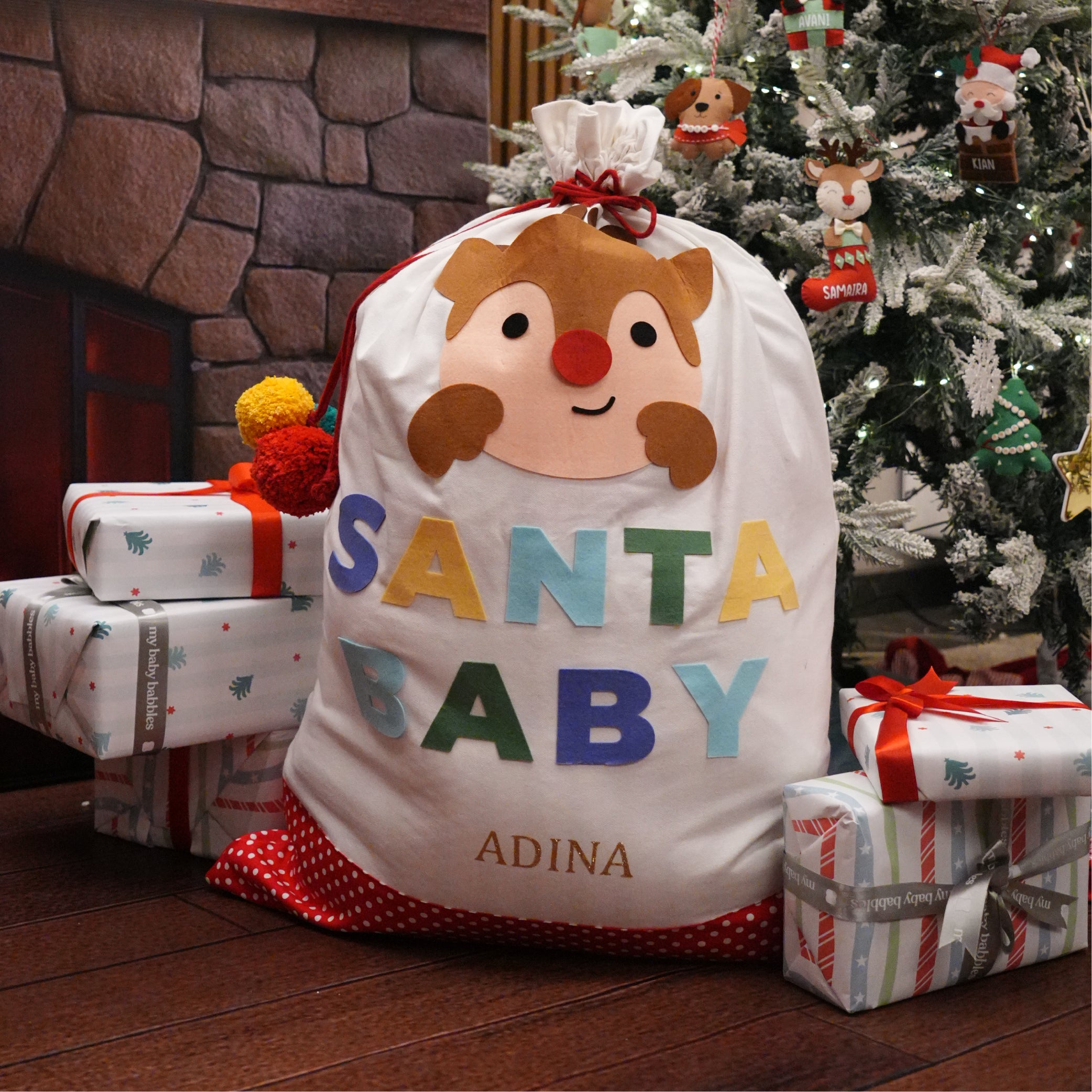 Personalised Santa Baby JUMBO Christmas Sack