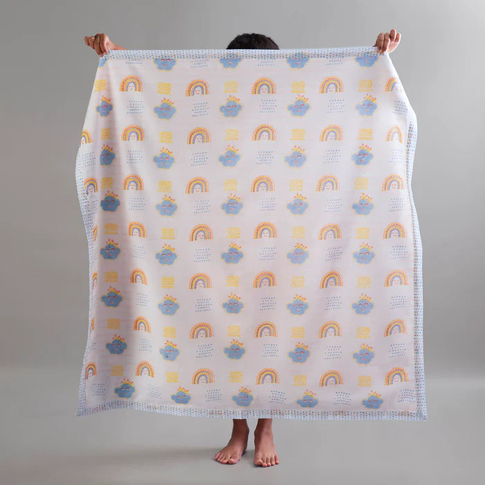 Gudgoodie Kids Cotton Muslin Dohar - Ultrasoft & Breathable  4-10 years