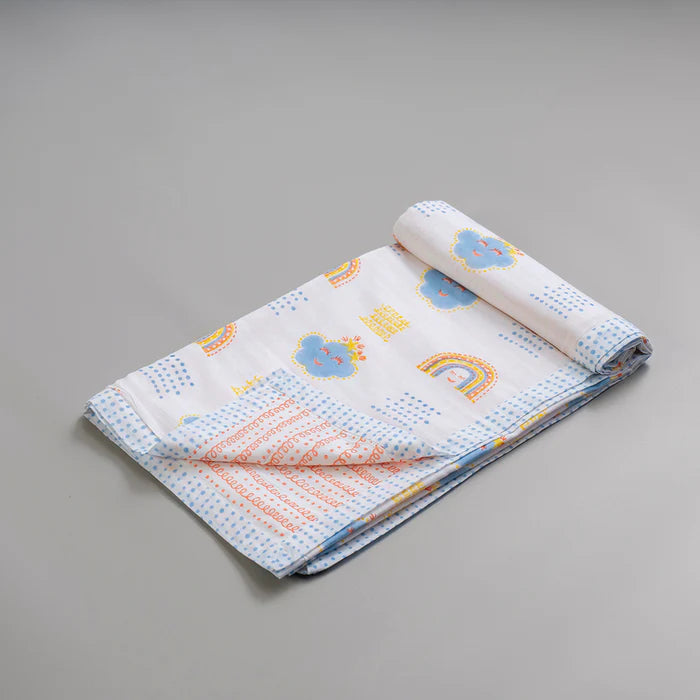 Gudgoodie Kids Cotton Muslin Dohar - Ultrasoft & Breathable 0-4 Years