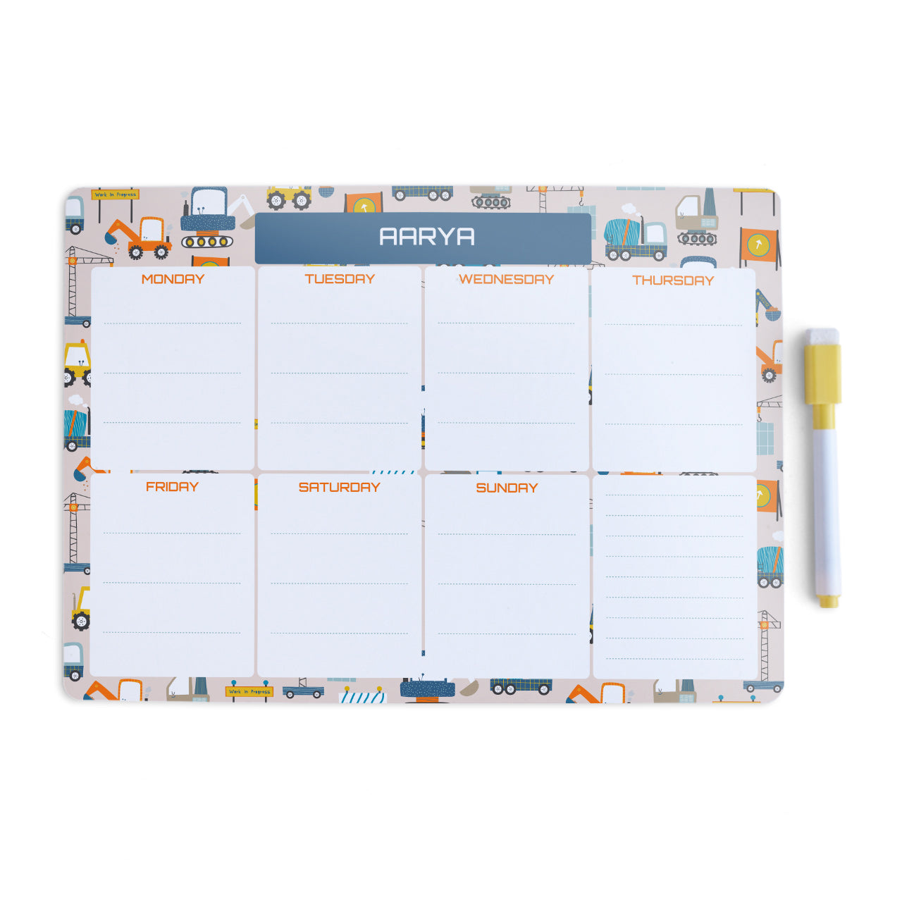 Personalised Meal / Weekly Planner