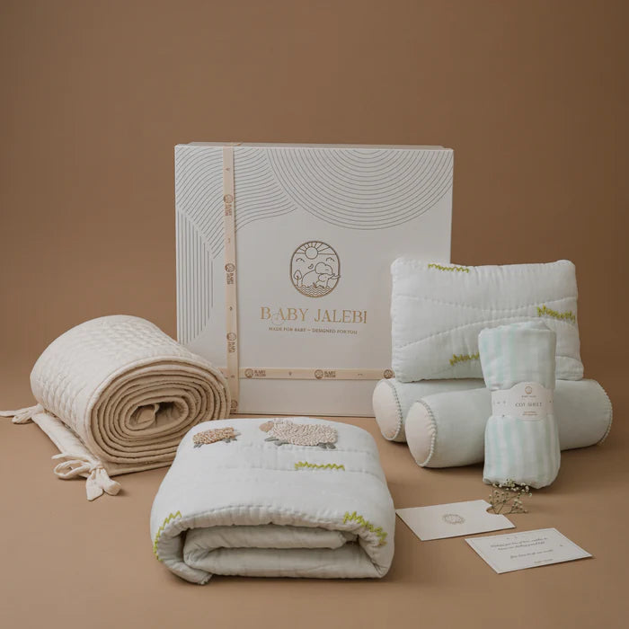 Complete Cot Bedding Set with Bumper