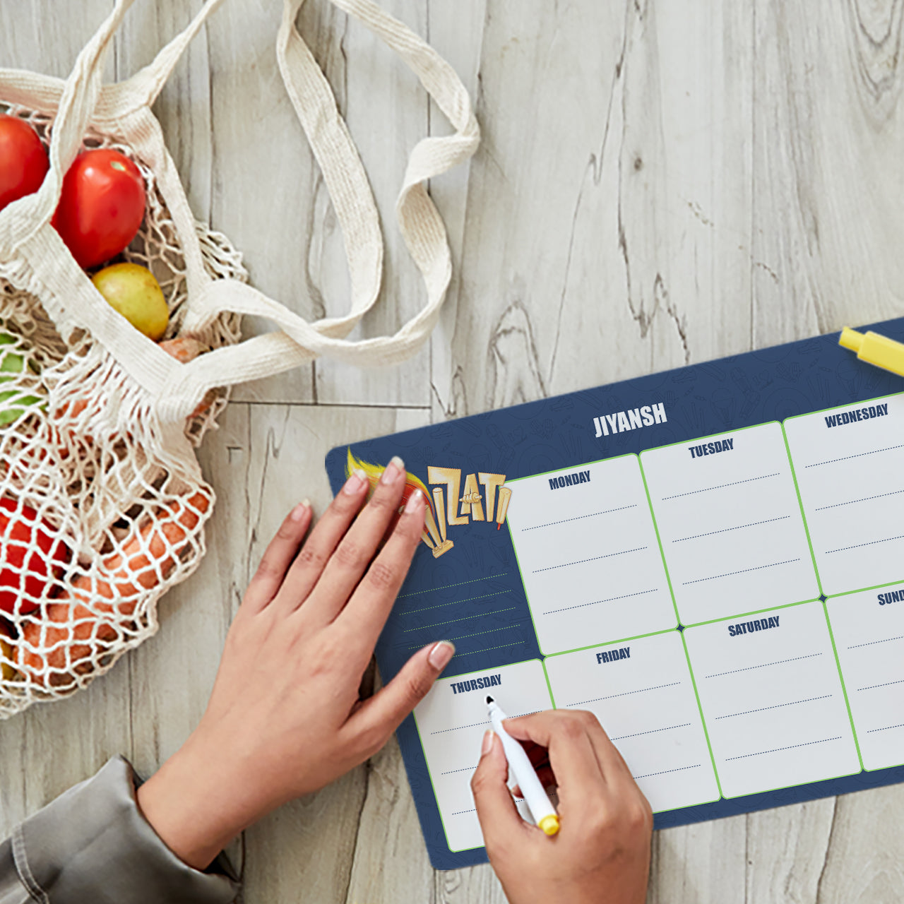 Personalised Meal / Weekly Planner - Cricket Buzz