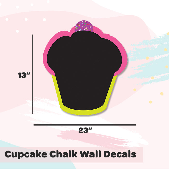 Cupcake Chalk Wall Decals