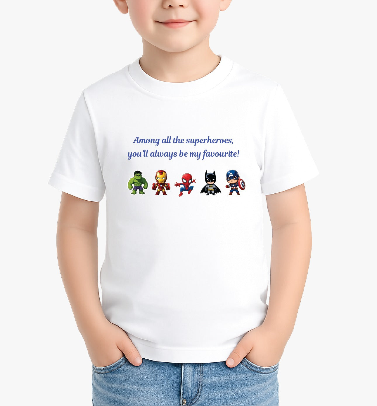 Superhero Themed T-Shirt For Rakhi