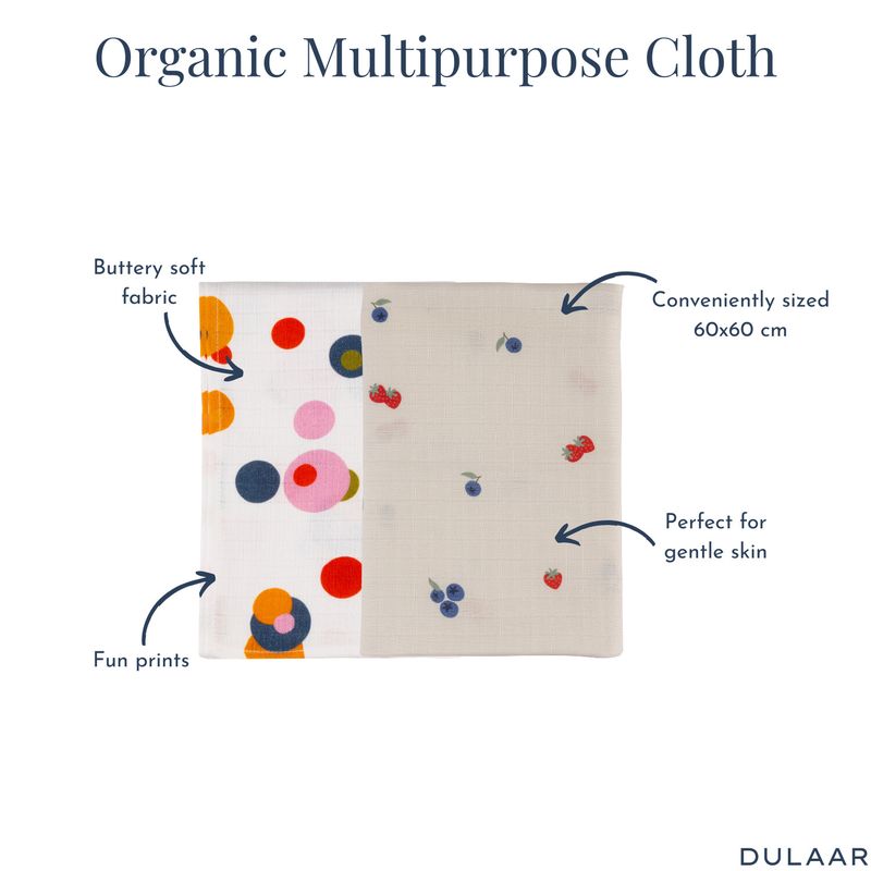 Organic Muslin Burp Cloth-Pack of 2