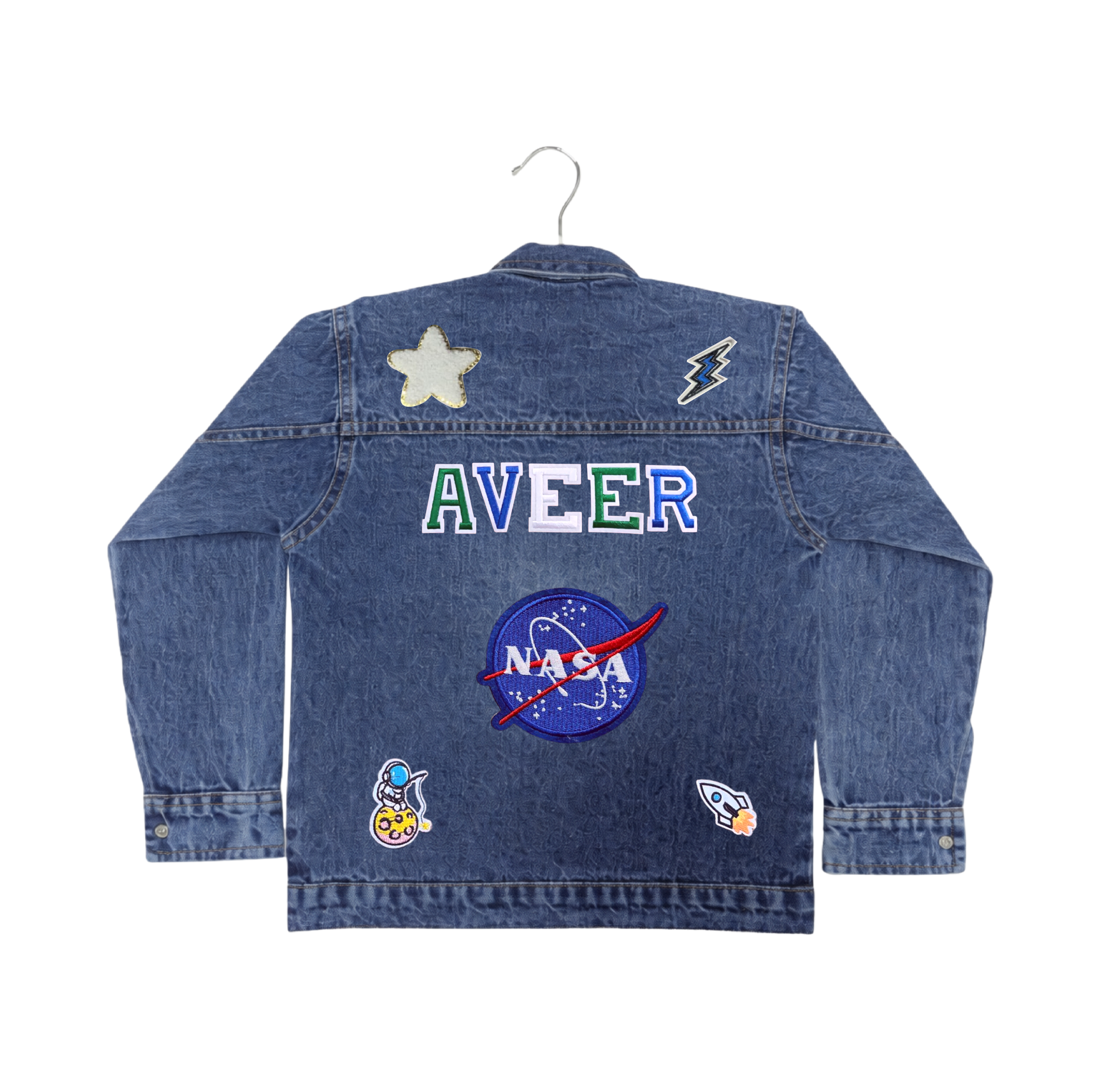 Space Travels Denim Jacket