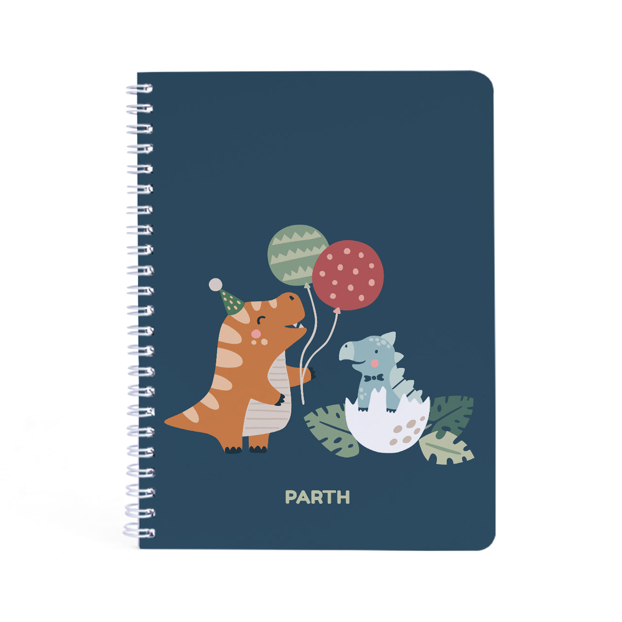 Personalised Spiral Notebook - Dino Party