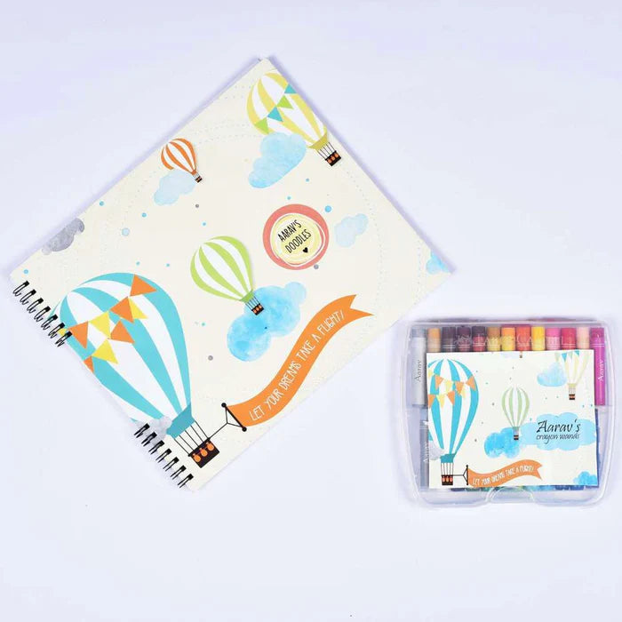 Doodle Book With Personalized Crayons