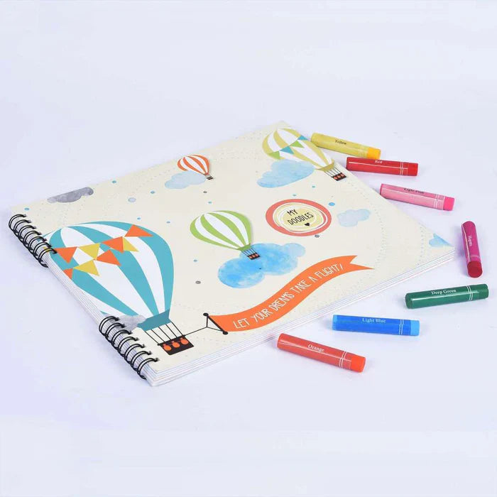 Doodle Book With Personalized Crayons