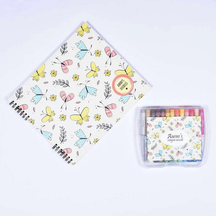Doodle Book With Personalized Crayons