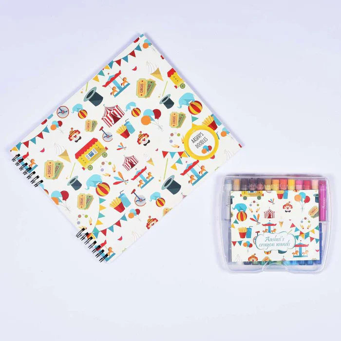 Doodle Book With Personalized Crayons