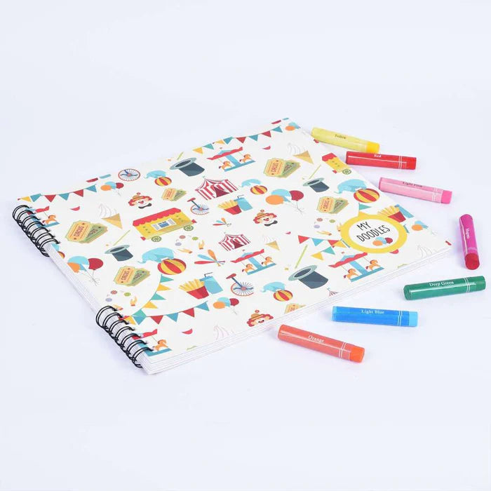 Doodle Book With Personalized Crayons