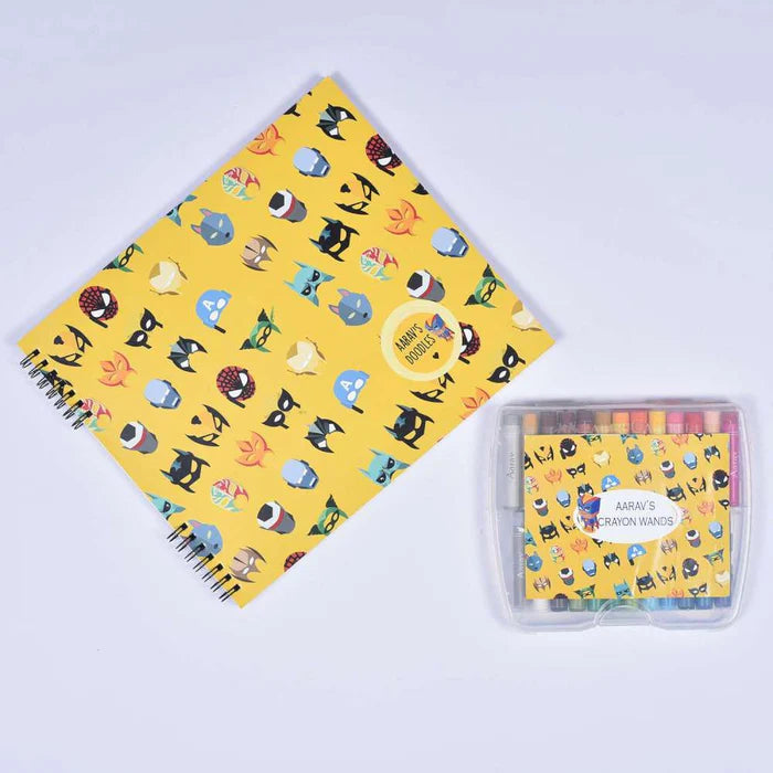 Doodle Book With Personalized Crayons