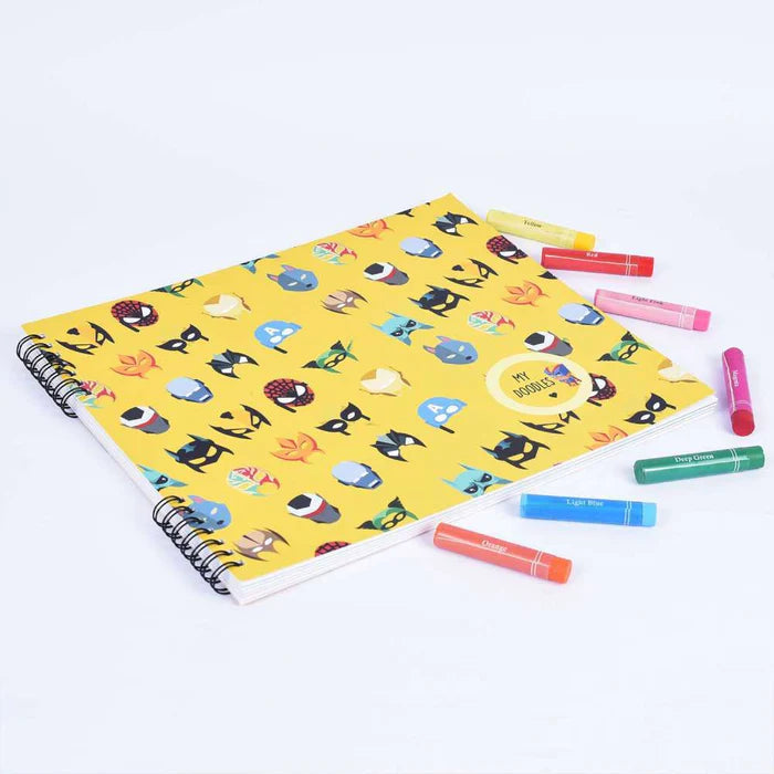 Doodle Book With Personalized Crayons