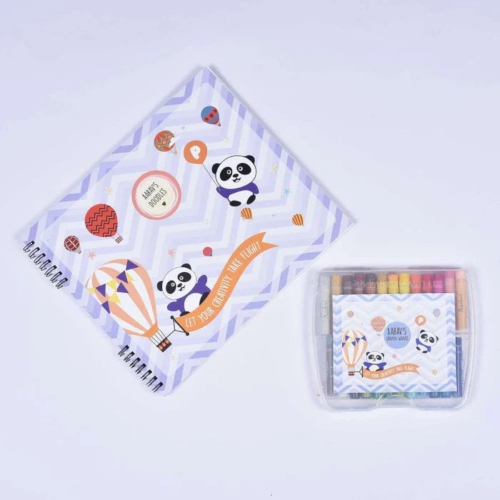 Doodle Book With Personalized Crayons