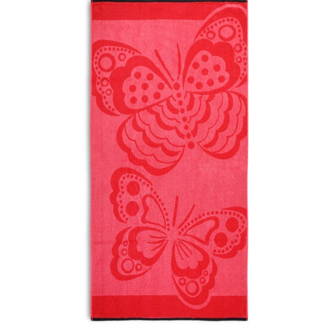 Pink Butterfly Towel