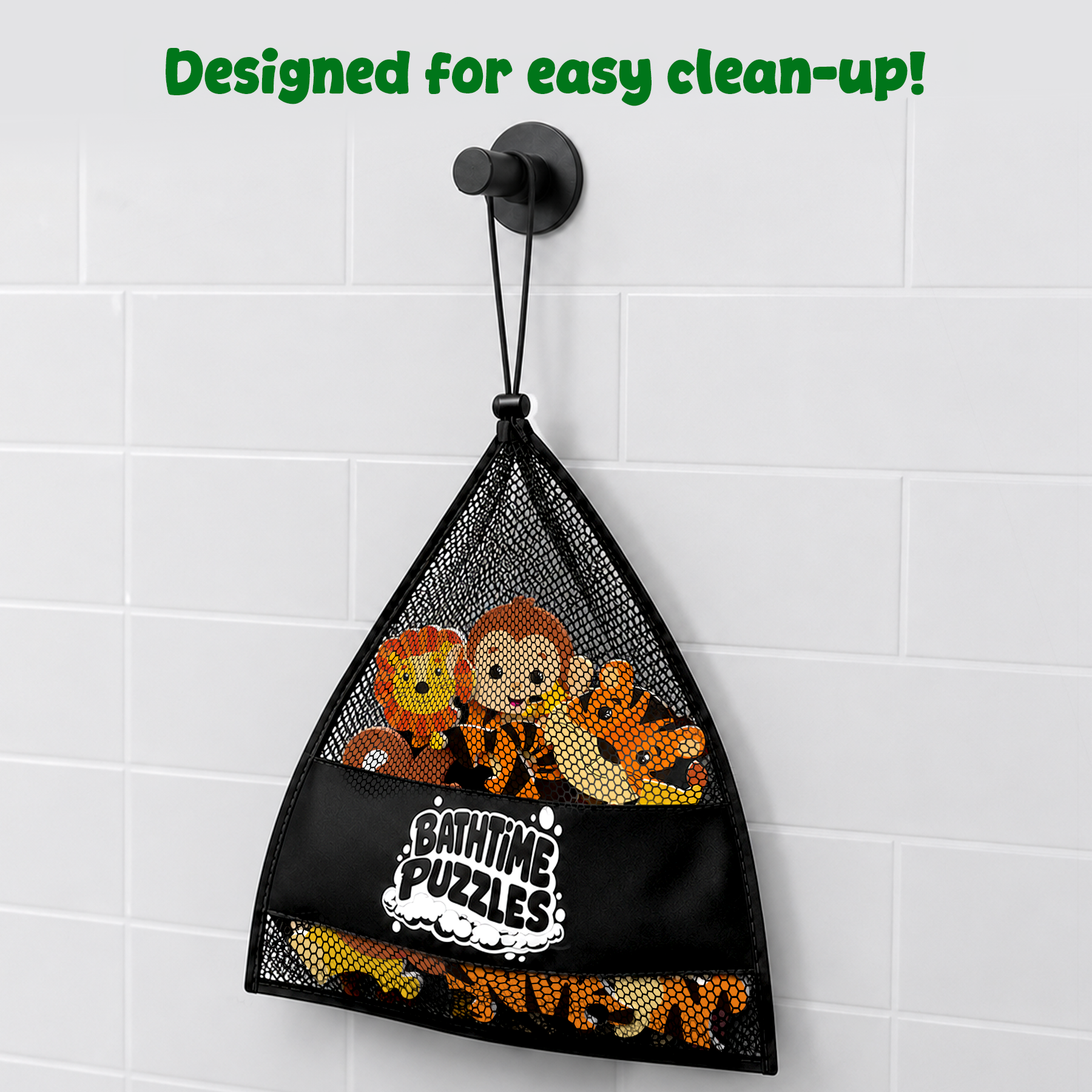 Skillmatics Bathtime Puzzles – Floating Foam Animal Puzzles - Wild Animals
