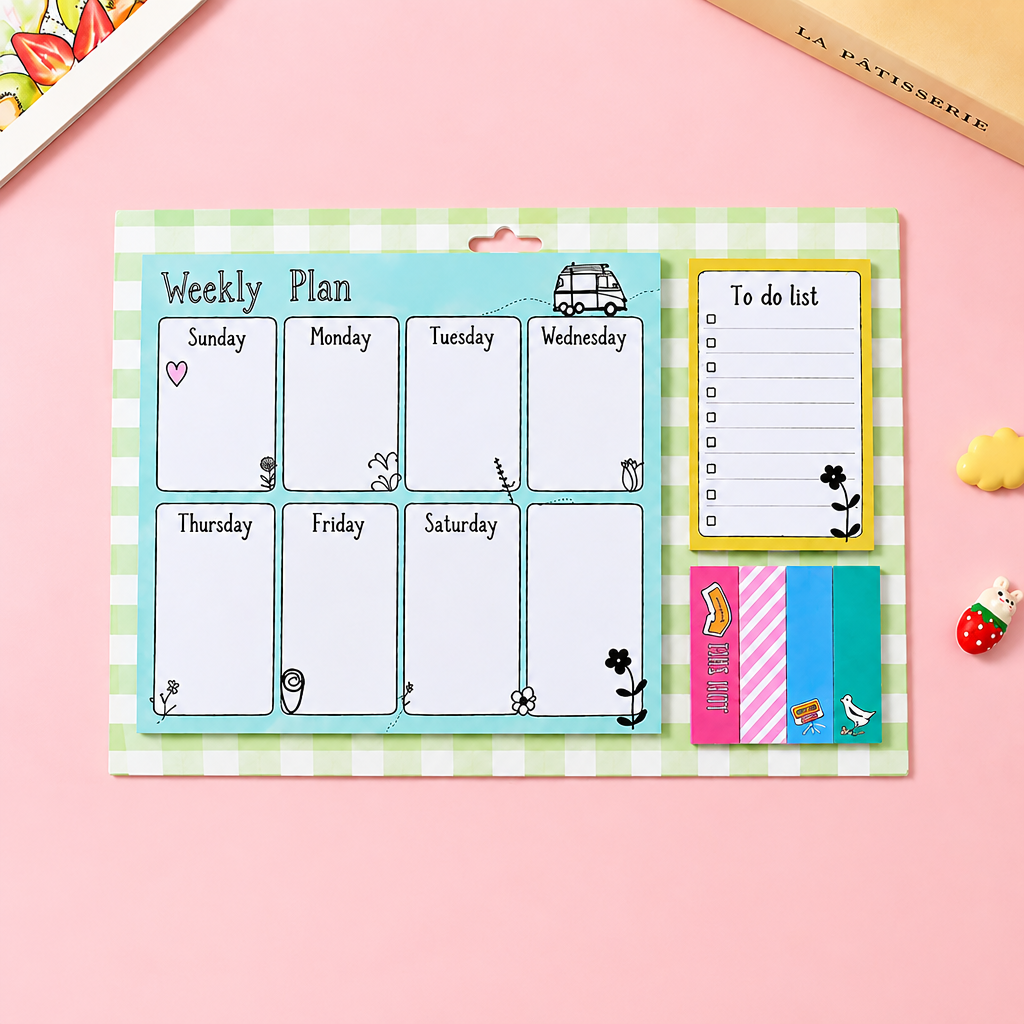 Sticky Note Weekly Planner with To Do List - On The Go