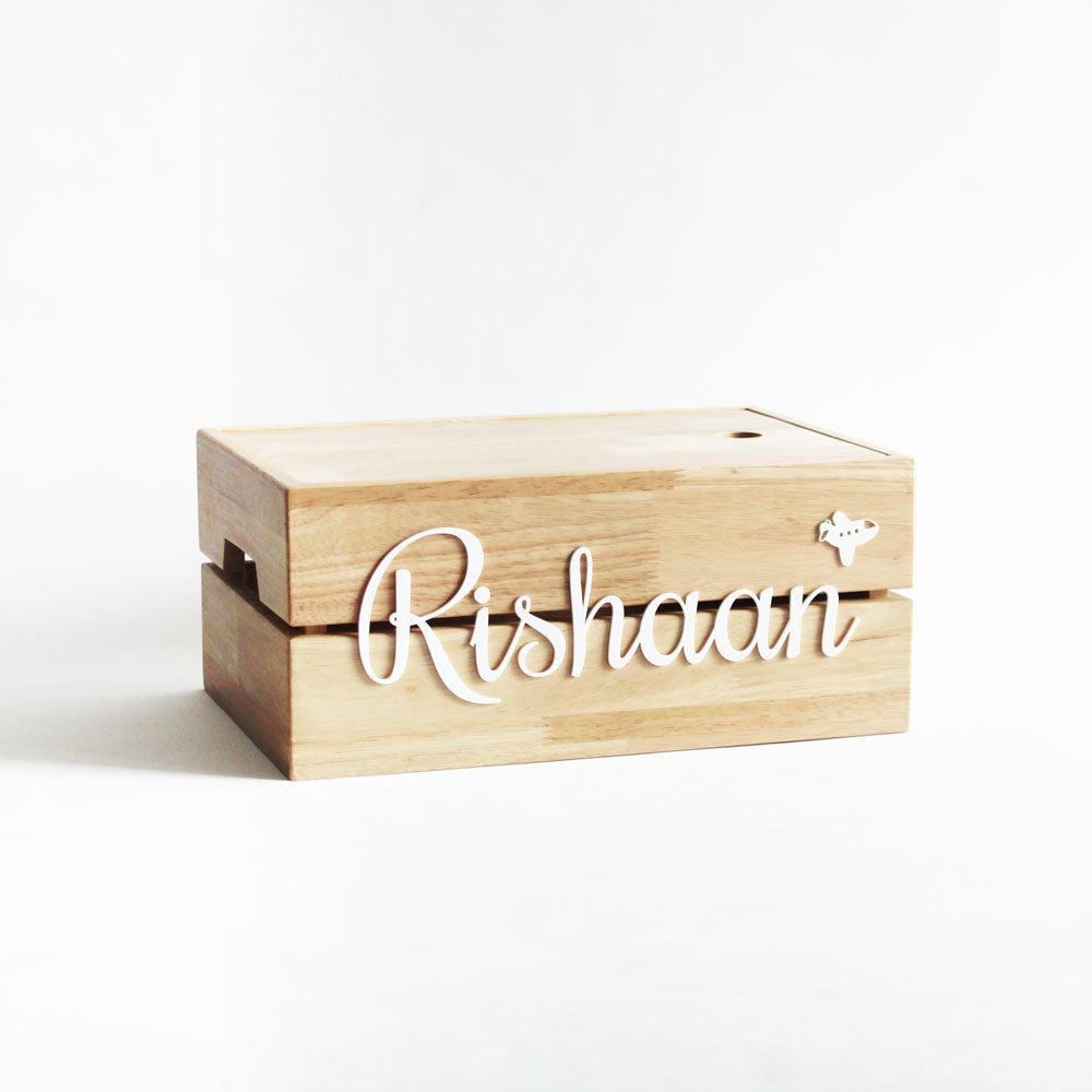 Personalized Wooden Storage Box - Multiple Designs - Name Box - Classic - image 1