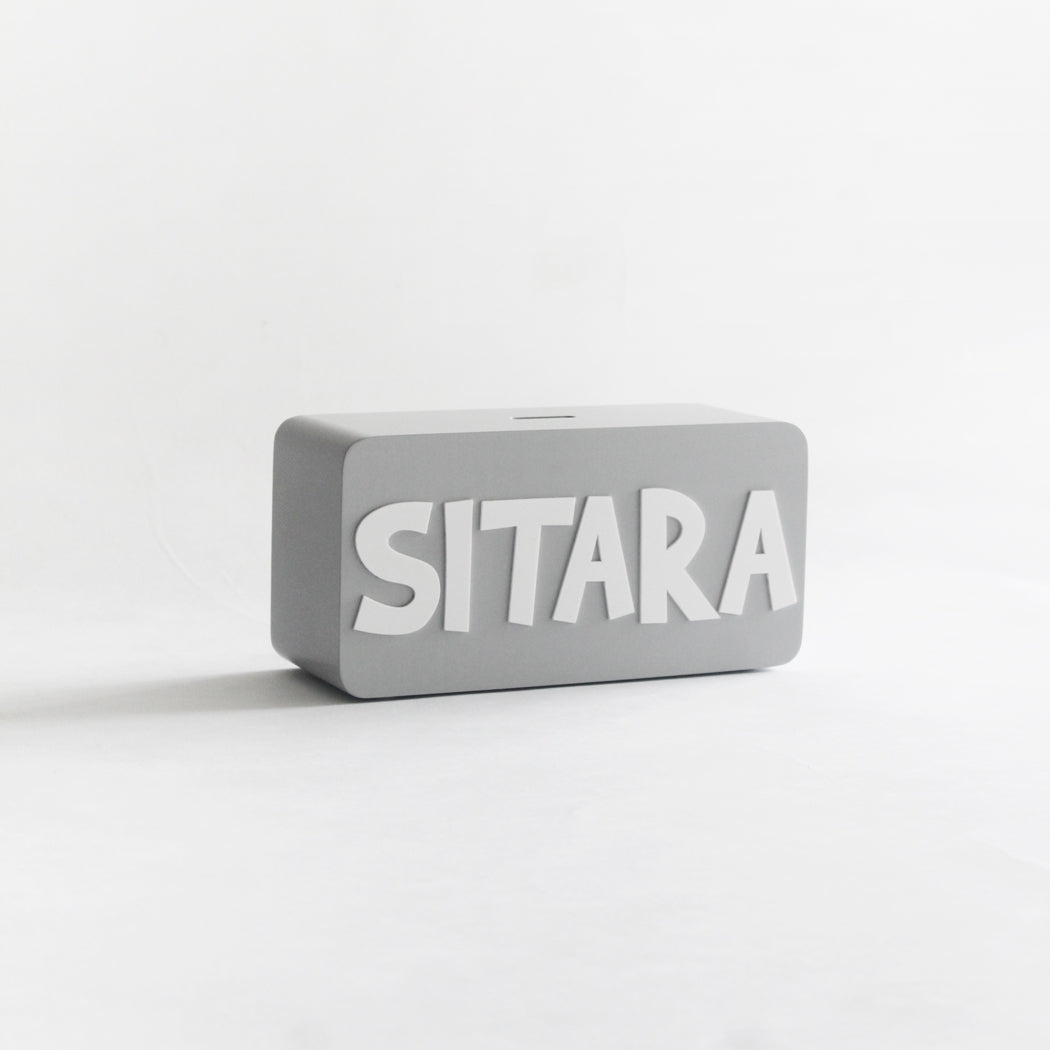 Personalized Rectangle Piggy Bank - Grey - image 2