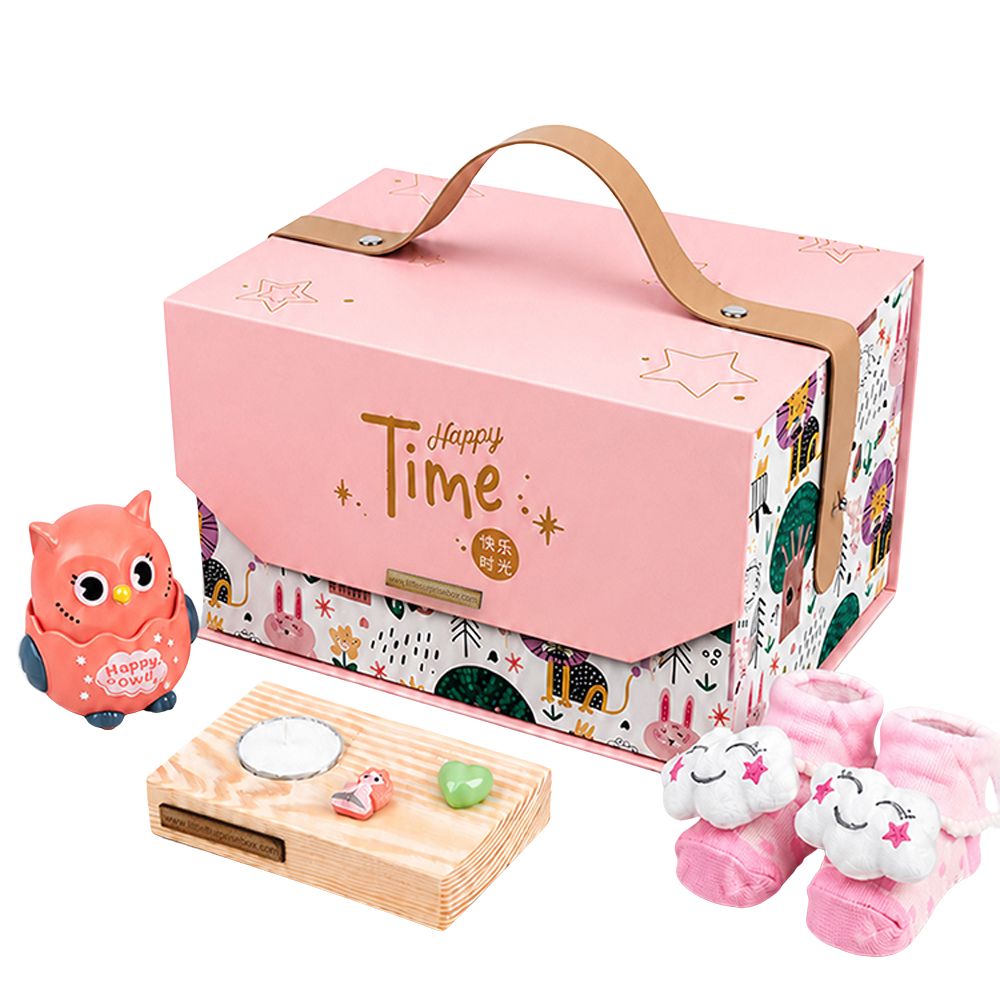Little Surprise Box 22 pcs, Pink Animals Newborn Baby Girl All Season wear,Gift Hamper set, 0-6 months - image 9
