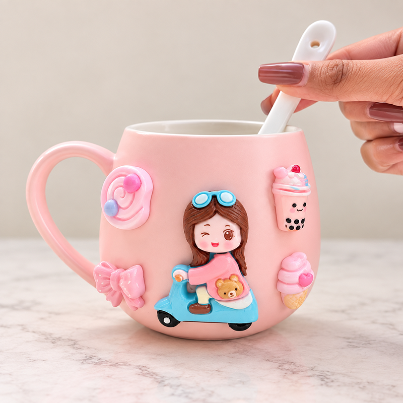 Ceramic Mugs - Girl