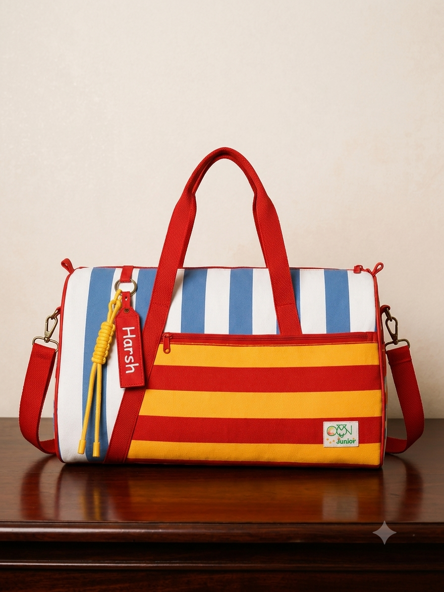 Timeless Stripes Personalized Kids Duffle Bag - Updated 2.png