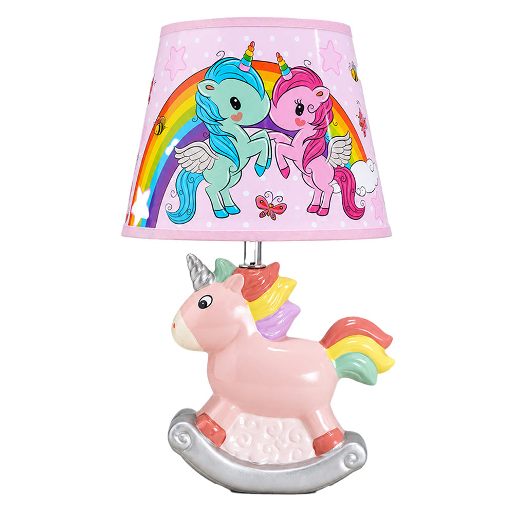 Little Surprise Box, Grey ceramic Dog side Bed Table Lamp, Kids Room Decor