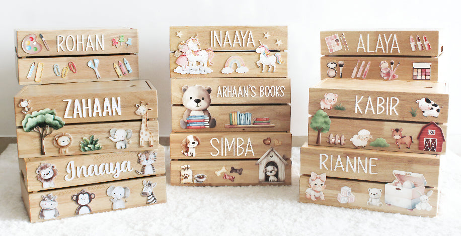 Personalized Wooden Storage Box - Multiple Designs - Princess Theme - image 4