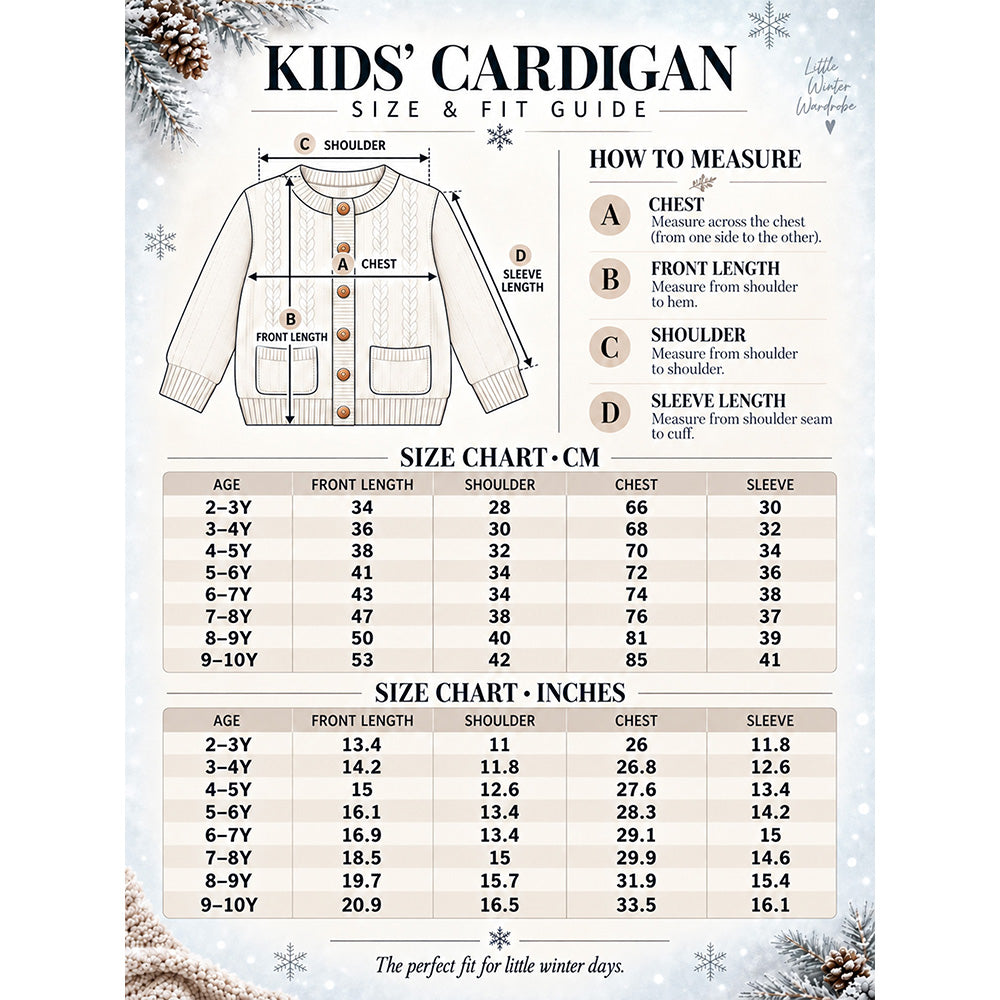 Little Surprise Box, Cream & Maroon Sporty Bear Winter Cardigan, Christmas Sweater for Kids