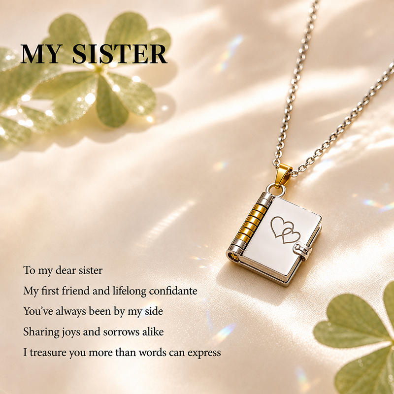 Book Necklace - Sister