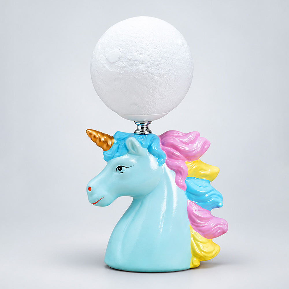 Little Surprise Box Unicorn Moon Bedside Table Lamp for Kids