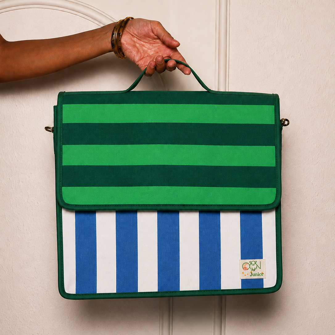 Timeless Stripes Personalized Kids Art & Stationery Folder Bag - ChatGPT Image Aug 4, 2026 at 12_57_21 AM.png