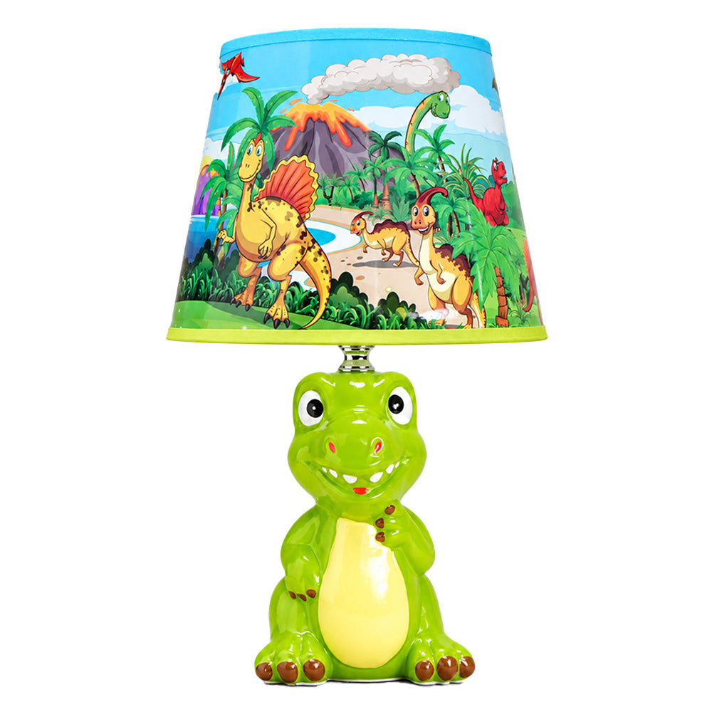 Little Surprise Box, White ceramic Ice Cream side Bed Table Lamp, Kids Room Decor
