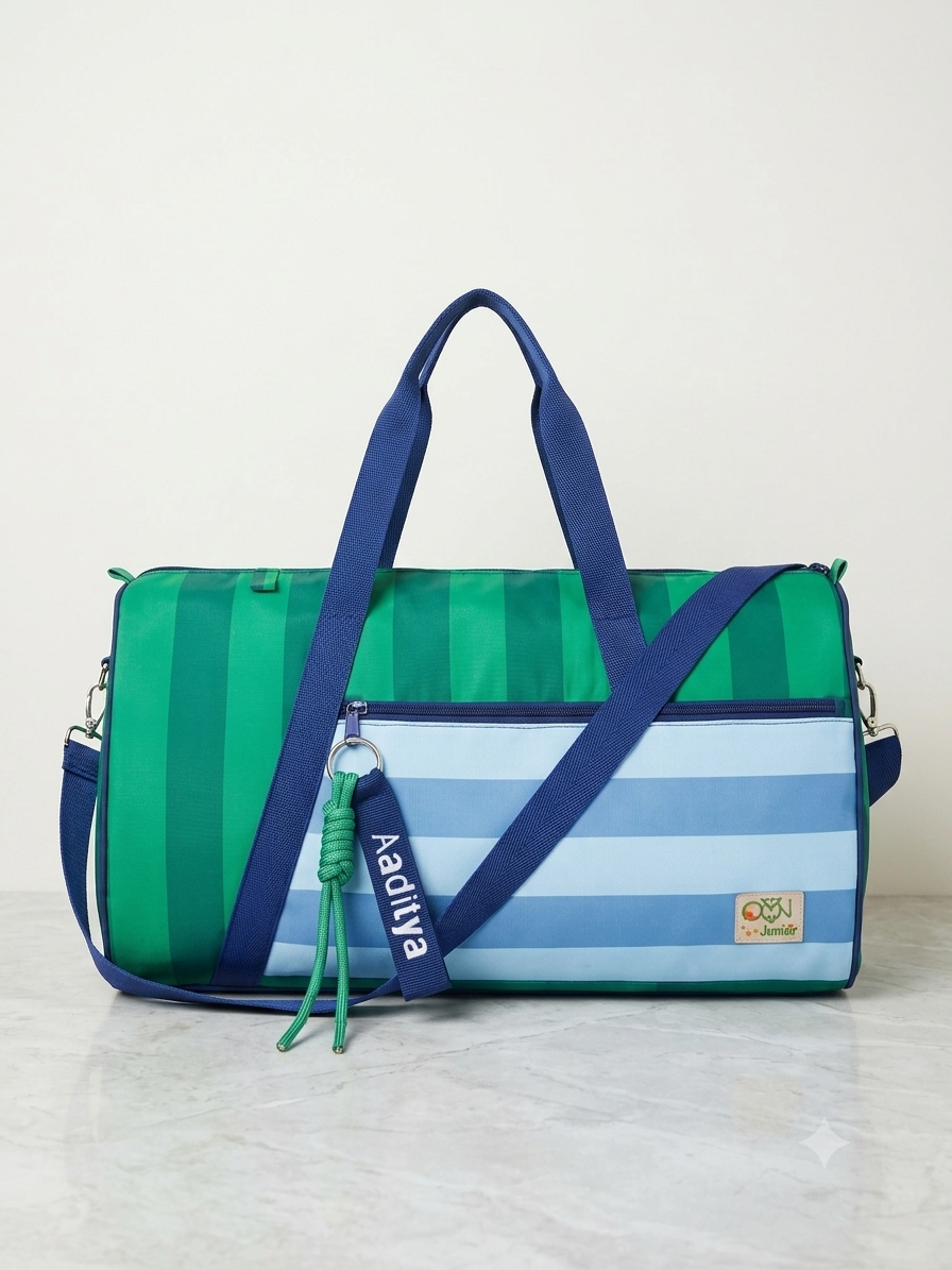 Timeless Stripes Personalized Kids Duffle Bag - Updated 4.png