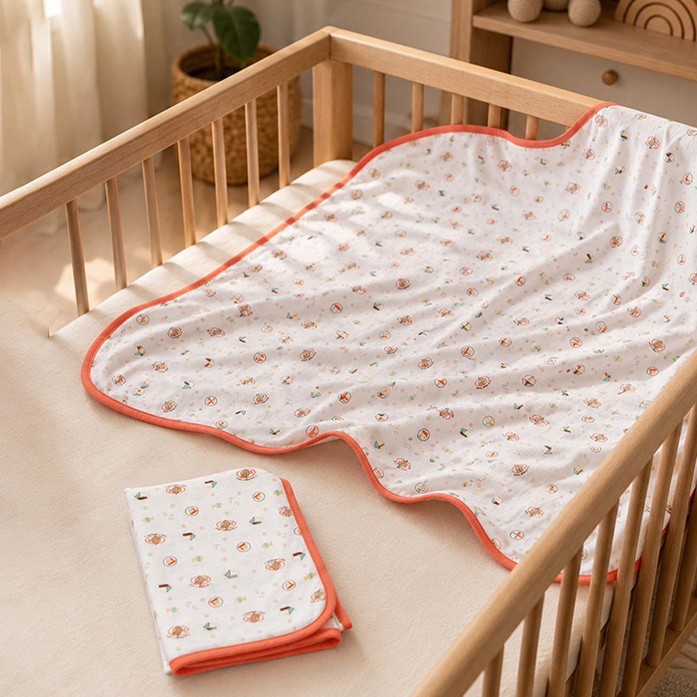 Little Surprise Box 9 Pcs Newborn Baby All Season Wear Net Gift Hamper Set - 0-6M - Peach Fishy - image 5