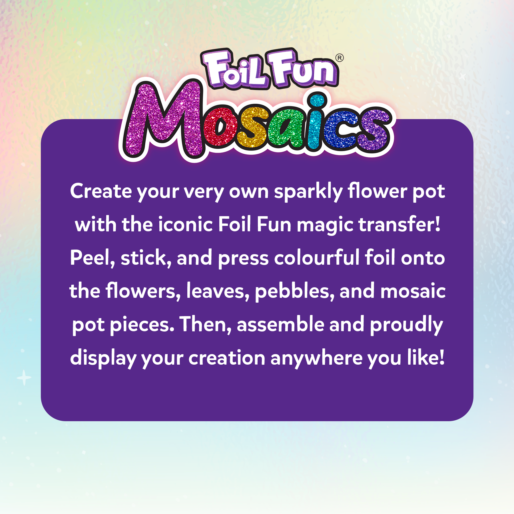 Skillmatics Foil Fun Mosaics – The Flower Pot