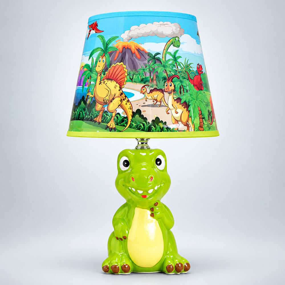 Little Surprise Box, White ceramic Ice Cream side Bed Table Lamp, Kids Room Decor