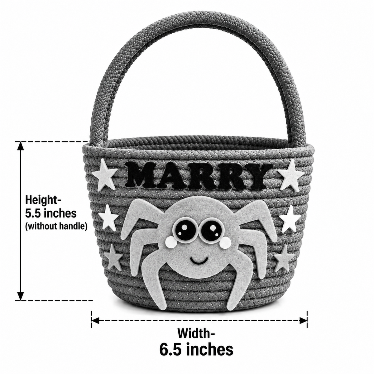 Haunted Castle Halloween Jute Basket