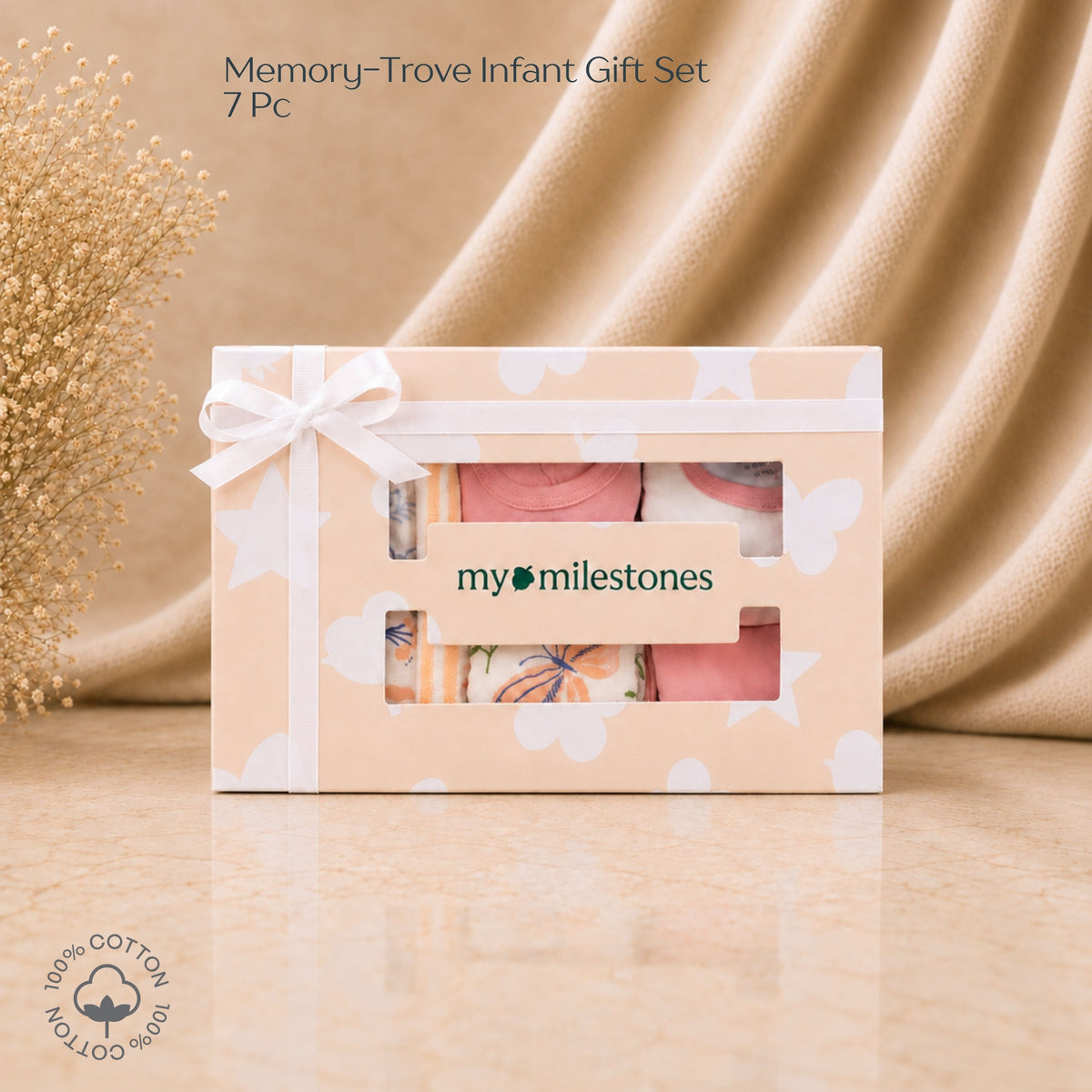 My Milestones Memory Trove Nursery Essentials Gift Set - 7 Piece - Enchanted Flora