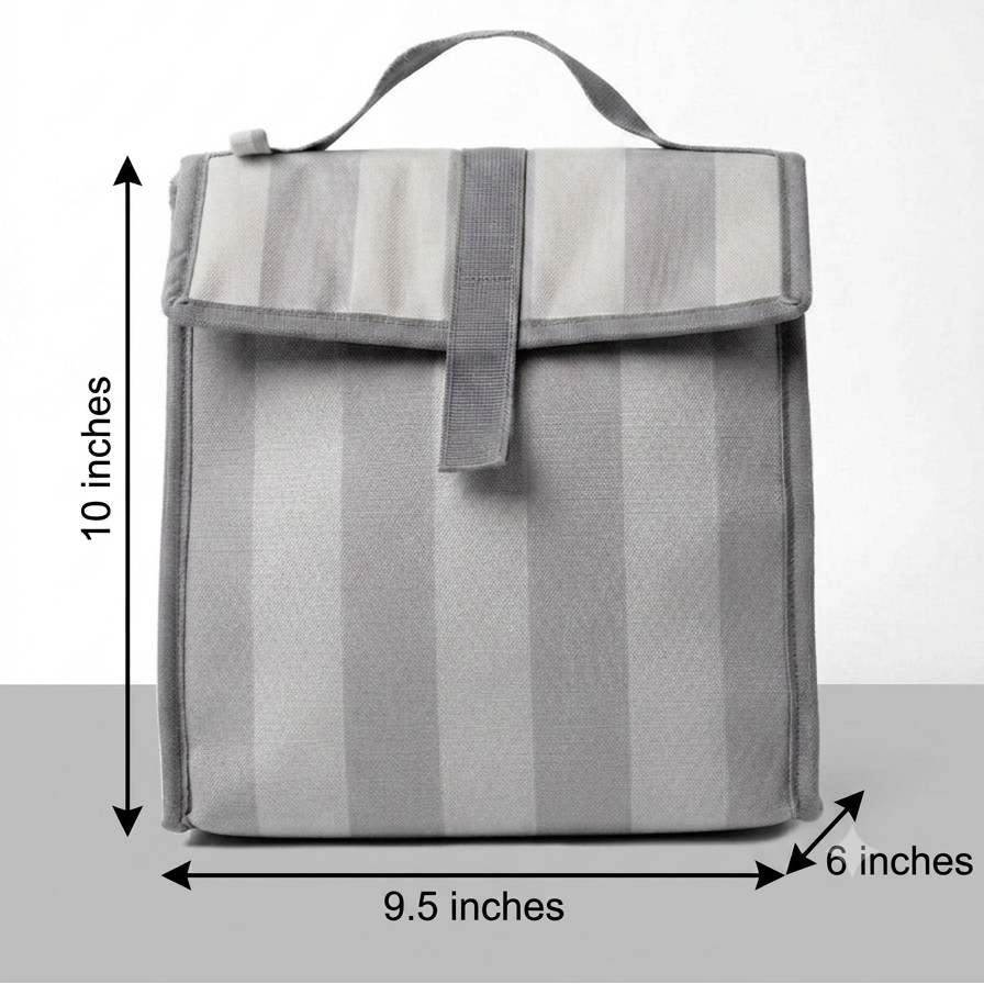 Timeless Stripes Personalized Kids Foldover Lunch Bag - 1785824935411.png