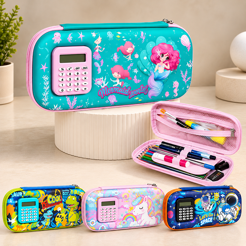 Pencil Pouch with Calculator