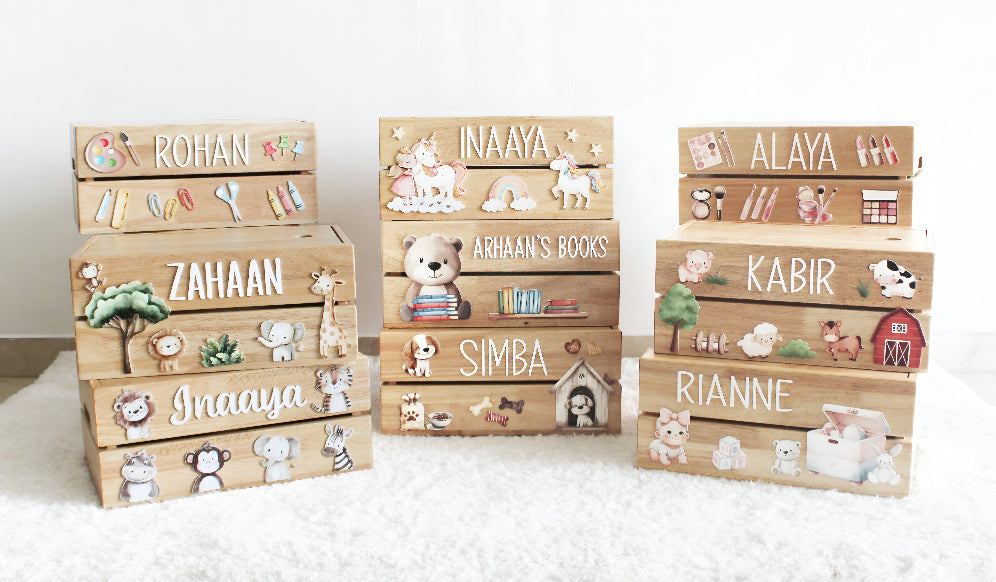 Personalized Wooden Storage Box - Multiple Designs - Dinosaur Theme - image 4