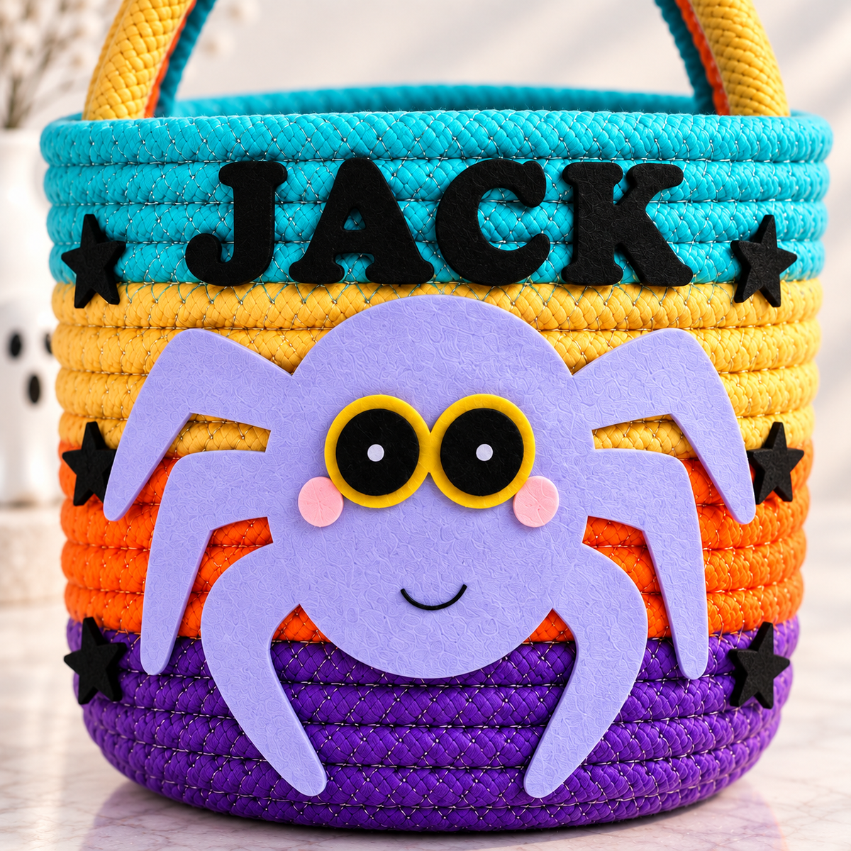 Creepy-Cute Spider Treat Basket